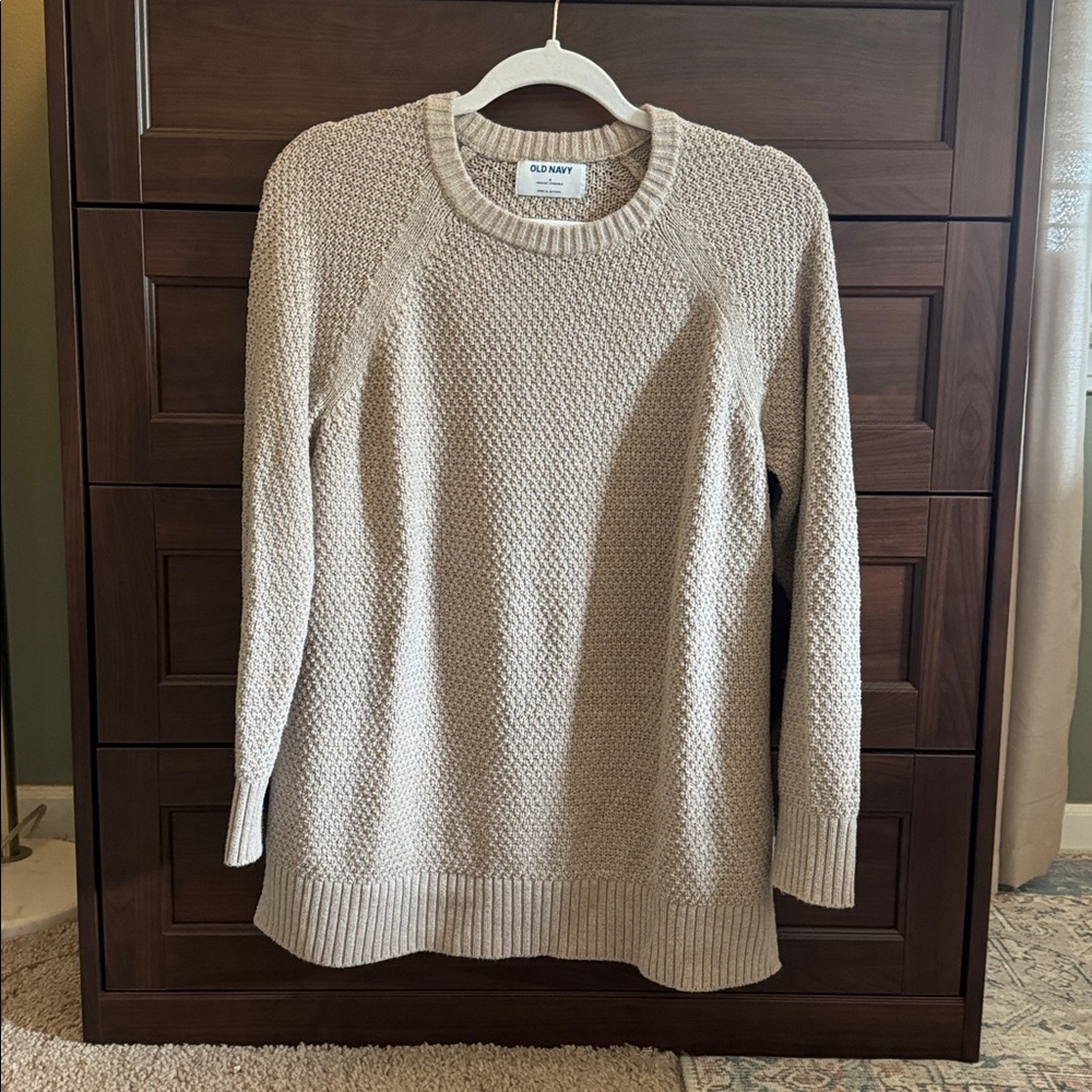 Old Navy Beige Knit Sweater